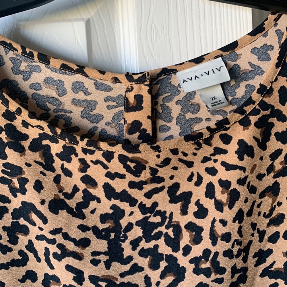 Cheetah print women’s blouse